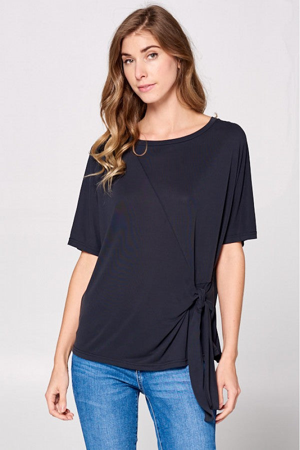 Super Soft Tie Front Top (2 colors)