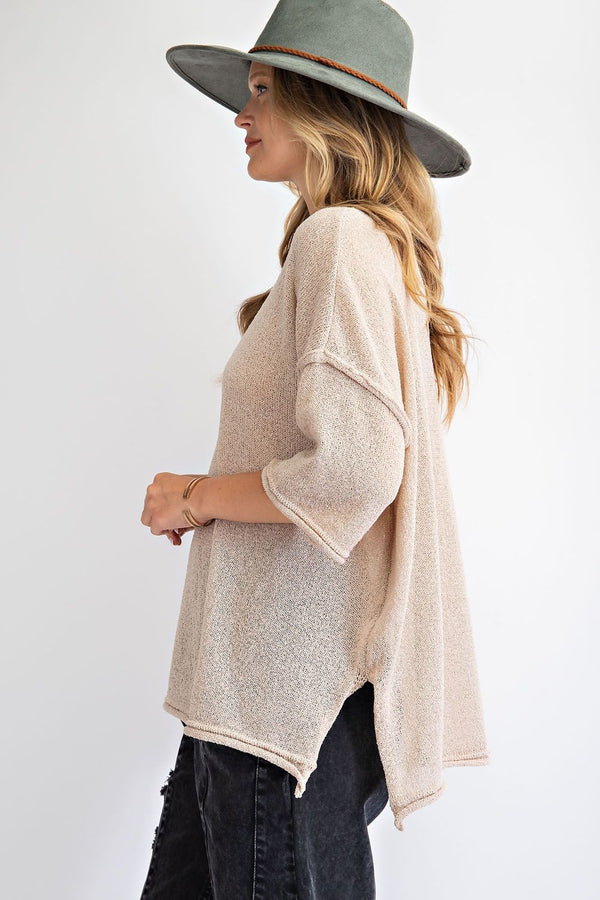 Each and Every Day Thin Sweater Top