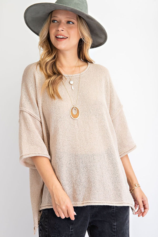 Each and Every Day Thin Sweater Top