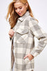 Feeling Like Fall Flannel Shirt Jacket